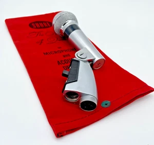 Shure 565s 4 pin Microphone Vintage "The Woodstock Mic" w/original Velvet Bag - Picture 1 of 10