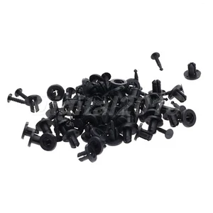 50pcs Push Type Car Bumper Fastener Rivets Clips For Renault Clio Laguna Megane - Picture 1 of 10