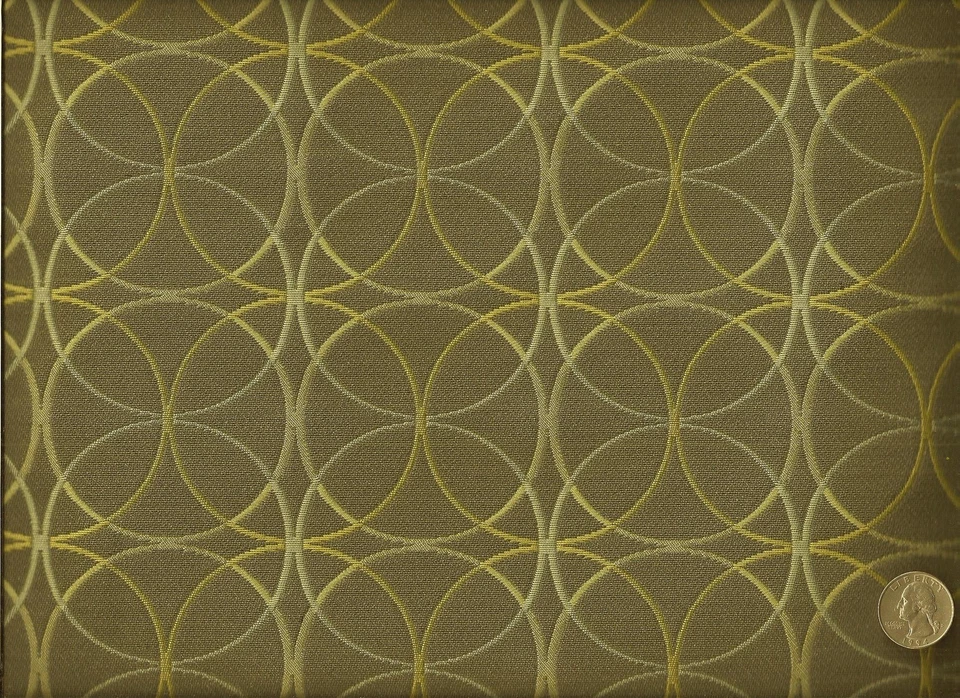 Tela de tapicería Momentum Centric Stone gris topo círculos contemporáneos modernos Foto 1 de 1