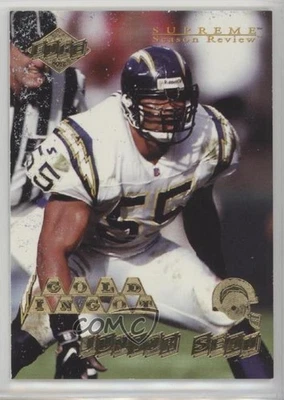 1998 Collector's Edge Supreme Season Review Gold Ingot Junior Seau #151 HOF - Image 1 of 2