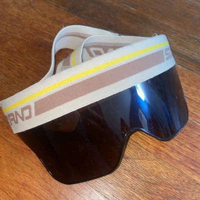 Vintage 1980's Solarband Headband Visor Ski Goggles Made In USA - Image 1 of 4