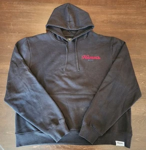 Hamm's Hockey Bear Beer Hoodie Black Men's Size XL Angry Minnow Sweatshirt - Picture 1 of 5