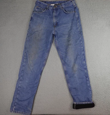 Pantalones de Trabajo Vintage Carhartt Jeans Para Hombre 34x36 Azul Calce Relajado Franela Forrados B155 Foto 1 de 4