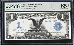 1899 $1 "Black Eagle" Silver Certificate PMG 65 EPQ, Fr 236 - Picture 1 of 2