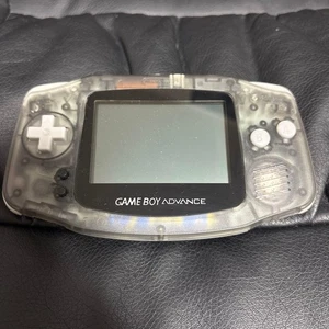 Nintendo Game Boy Advance console Clear USED Japan Free Shipping Very Good Cond - Picture 1 of 4