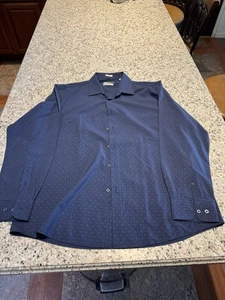 Lucky Brand Slim Fit Oberhemd Herren Gr. XL Langarm Blau 4-Wege Stretch - Bild 1 von 6