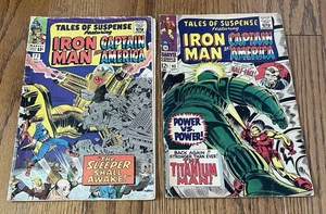 Tales of Suspense # 72, 93, Marvel Comics, 1965 Capitan America Jack Kirby - Foto 1 di 3
