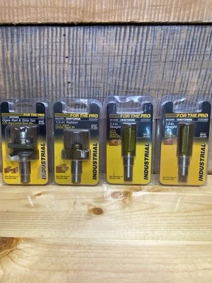 Vintage NEW Sears/Craftsman USA 1/2 Shank Router Bits 25390, 25391, 25394, 25420 - Image 1 of 4