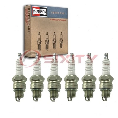 6 bujías Champion Copper Plus para Jeep J-200 1963-1965 3,8 L L6 TZ Foto 1 de 4