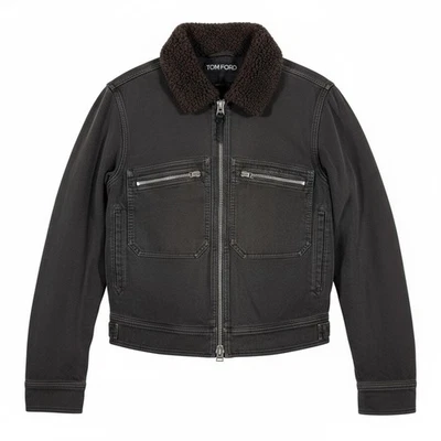 Chaqueta de Camionero TOM FORD Bedford de Pana de Oveja Marrón Talla M Foto 1 de 4