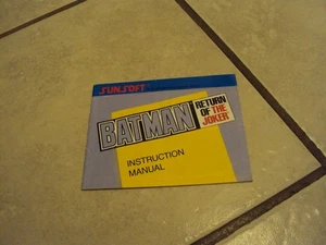 BATMAN RETURN OF THE JOKER NINTENDO NES INSTRUCTION BOOK MANUAL ONLY VGC - Picture 1 of 6