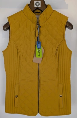 Joules NWT Caramel Minx mustard quilted body warmer gilet. Womens size 8. DN2104 - Image 1 of 4