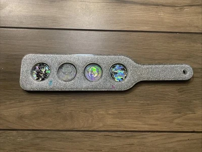 TABLERO DE VUELO RARO TAKE YOUR BEST SHOT POKÉMON HOLOGRÁFICO POGS RESINA VIDRIO Foto 1 de 4