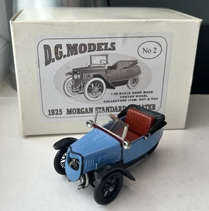 1:32 DG MODELS 1925 MORGAN STANDARD 2 SEATER HANDMADE PEWTER BLUE/BLACK BOXED - Bild 1 von 23