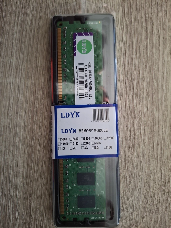 LDYN- 4GB DDR3-1600MHz PC3-12800  1.5V  SDRAM Desktop Memory - Image 1 of 1