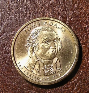 2007 P John Adams Presidential Dollar Brilliant Uncirculated Coin US Mint $! - Picture 1 of 3