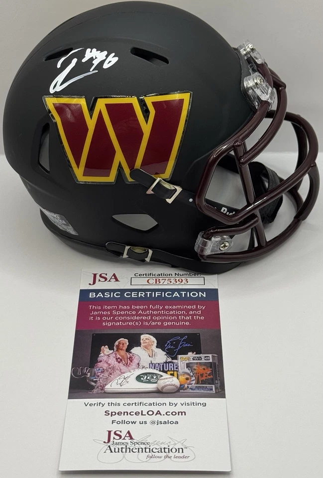 Josh Conerly Jr Signed Autographed Washington Commanders Mini Helmet JSA COA  - Image 1 of 1