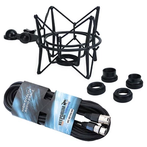 keepdrum Micrófono Araña MS090B Multi Araña Negro con Cable - Imagen 1 de 9
