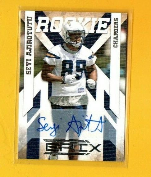 D15907 2010 Epix Signatures #187 Seyi Ajirotutu CHARGERS ROOKIE #01/499  - Image 1 of 1