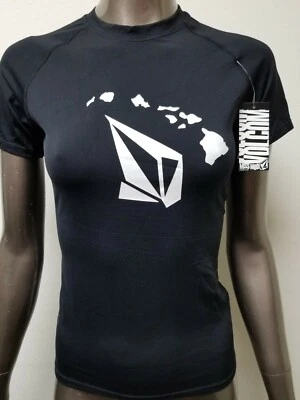 Nuevo Volcom Juniors Hawaii S/S Natación/Surf Thrash Rash Guard. Foto 1 de 4