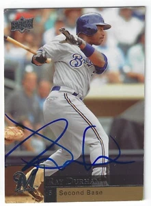 RAY DURHAM MILWAUKEE BREWERS SIGNED BASEBALL CARD GIANTS A'S CHICAGO WHITE SOX - Picture 1 of 1