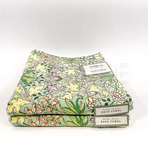 Toallas de baño William Morris terciopelo jacinto 2 piezas 100 % algodón 30" X 54" nuevas - Imagen 1 de 8