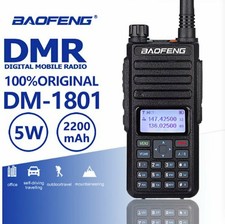 Baofeng DM-1801 DMR Digital Walkie Talkies Dual Band Tier I & II Two-Way Radios