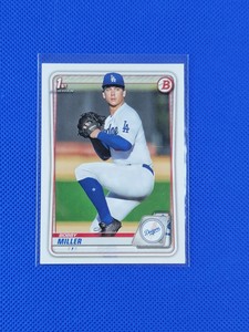 BOBBY MILLER 2020 1st BOWMAN DRAFT BASE CARD BD-38 DODGERS 