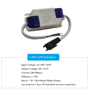 LED Driver Power Supply Transforme 1W 3W 7W 8W 12W 18W 25W 36W AC 240V 300mA - Picture 1 of 11