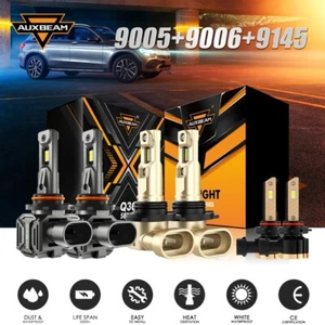 AUXBEAM LED Headlight Bulbs For Chevy 2003-2007 Silverado 2002-2005 Avalanche - Picture 1 of 12