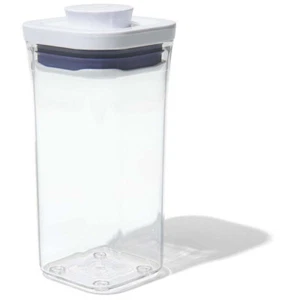 Oxo Good Grips Pop 2.0 Mini Square Short Kitchen Storage Container w/ Lid Clear - Picture 1 of 11