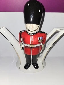 Vintage Royal Soldier Guard 7.5 Tall Made In England Tea Pot - Picture 1 of 6