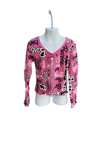 Barbie Girl's Full Sleeved Graphic Print Pink Lightweight Jacket XS 4/5 - Picture 1 of 4