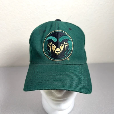 Colorado State Rams CSU Snapback Hat Cap Zephyr Graf-X VTG Green Wool Blend - Image 1 of 4