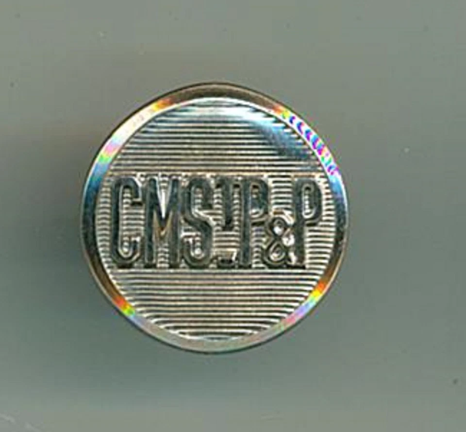 老式密尔沃基公路制服纽扣银色 — 第 1/1 张图片