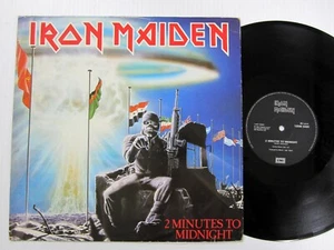 IRON MAIDEN 2 Minutes To Midnight 12" Single 1984 England VG+ Powerslave - Picture 1 of 6