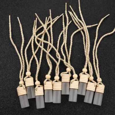 Botella de perfume de coche de 10 piezas de aceite esencial ambientador decoración de coche colgante Foto 1 de 4