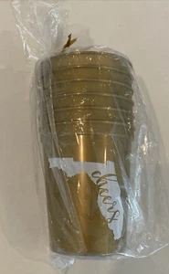 Florida State Cheers Gold Stadium Tailgate Plastic Party Cups Football Beer Pong - Picture 1 of 1