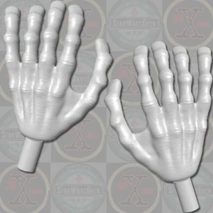 Ellors Madak Duros custom hands v1 for 1:10 1:12 1:18 1:6 Star Wars figures - Picture 1 of 1