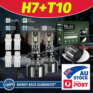 MODIGT 2x H7 T10 LED Headlight Globes High Beam For Ford Territory SX SY 04-11 - Picture 1 of 14