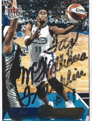 Taj McWilliams-Franklin Autographed 2002 Fleer Ultra WNBA Card Orlando Miracle - Image 1 of 3