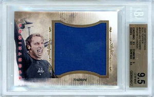 2009 SPORTKINGS BOX TOPPER - 1/1 IAN THORPE TRAINING SHIRT MEMORABILIA - BGS 9.5 - Picture 1 of 2