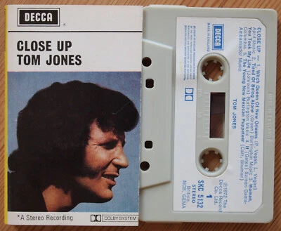 TOM JONES - CLOSE UP (DECCA SKC5132) 1972 UK CASSETTE TAPE EXCELLENT COND! - Image 1 of 3