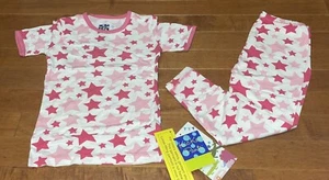 Kickee Pants Bamboo Girl Flamingo Star Short Sleeve Pajamas Size 5 New - Picture 1 of 5