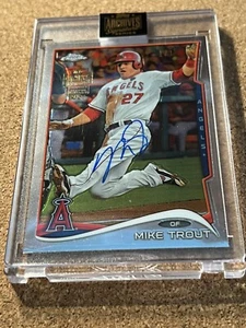 2014 Topps Archives Signature Series (2021) 1/1 Mike Trout Certified AUTOGRAPH - Picture 1 of 5