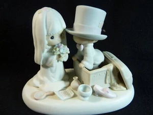 Precious Moments "Heaven Bless Your Togetherness" Wedding Figurine-1987 VTG - Picture 1 of 8
