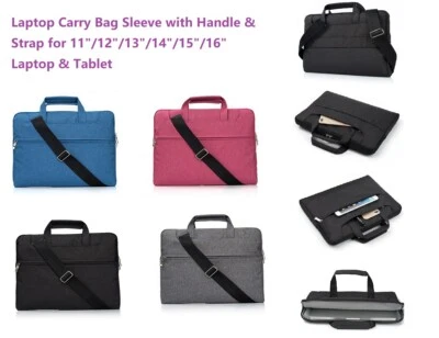 Laptop Carry Bag Shoulder Strap Sleeve Case Cover for 11/12/13/14/15/16" Laptop - Image 1 of 4