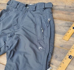 Burton Universe Snowboard Side Vent Pants Small Adjustable Waist Gray Black Sm - Picture 1 of 24