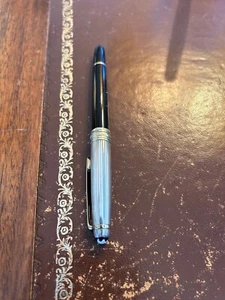 Montblanc Meisterstück Kugelschreiber Solitär Sterling Silber Ag925 Pix auf Clip - Bild 1 von 2