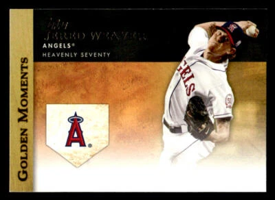 2012 Topps #GM-17 Jered Weaver Golden Moments card - Image 1 of 2